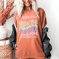 Teacher Dear Students Behind Me 1st Day Of School On Back Women's Comfort Colors T-Shirt Yam Teacher Dear Students Behind Me 1st Day Of School On Back Women's Comfort Colors T-Shirt Yam