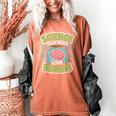 Teacher Halloween Costume Science Teachers Love Brains Women's Comfort Colors T-Shirt Yam
