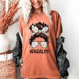 Teacher Para Life Tee Paraprofessional Cute Messy Bun Women's Comfort Colors T-Shirt Yam