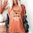 Teacher Squad Red Plaid Rudolph Reindeer Christmas Women's Comfort Colors T-Shirt Yam Teacher Squad Red Plaid Rudolph Reindeer Christmas Women's Comfort Colors T-Shirt Yam