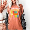 My Teacher Survived 100 Days Of Me 100th Day Of School Kids Women's Comfort Colors T-Shirt Yam My Teacher Survived 100 Days Of Me 100th Day Of School Kids Women's Comfort Colors T-Shirt Yam