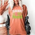 Teachers Love Brains Halloween Teacher Zombie Women's Comfort Colors T-Shirt Yam Teachers Love Brains Halloween Teacher Zombie Women's Comfort Colors T-Shirt Yam