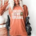 Teachers Love Brains Zombie Halloween Hilarious Women's Comfort Colors T-Shirt Yam Teachers Love Brains Zombie Halloween Hilarious Women's Comfort Colors T-Shirt Yam