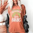 Teachers Love Zombie Teacher Halloween Fun Women's Comfort Colors T-Shirt Yam