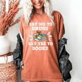 Teachers Red Ribbon Week Say No To Drugs Say Yes To Books Women's Comfort Colors T-Shirt Yam Teachers Red Ribbon Week Say No To Drugs Say Yes To Books Women's Comfort Colors T-Shirt Yam