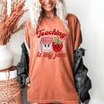 Teaching Is My Jam Cute Strawberry For Women Teachers Women's Comfort Colors T-Shirt Yam Teaching Is My Jam Cute Strawberry For Women Teachers Women's Comfort Colors T-Shirt Yam
