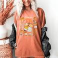 Team TK Crew Preppy Coquette Bow Pumpkin Fall TK Teacher Women's Comfort Colors T-Shirt Yam