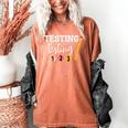 Testing Testing 123 Cute Math Teacher Student Test Day Men Women Girls Kids Women's Comfort Colors T-Shirt Yam Testing Testing 123 Cute Math Teacher Student Test Day Men Women Girls Kids Women's Comfort Colors T-Shirt Yam