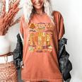 Thanksgiving One Thankful Art Teacher Fall Groovy Men Women Women's Comfort Colors T-Shirt Yam Thanksgiving One Thankful Art Teacher Fall Groovy Men Women Women's Comfort Colors T-Shirt Yam