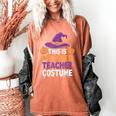 This Is My Tired Teacher Costume Halloween Women's Comfort Colors T-Shirt Yam This Is My Tired Teacher Costume Halloween Women's Comfort Colors T-Shirt Yam