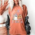 TK Boo Crew Retro Groovy Halloween Floral Ghost TK Teacher Men Women Kids Women's Comfort Colors T-Shirt Yam TK Boo Crew Retro Groovy Halloween Floral Ghost TK Teacher Men Women Kids Women's Comfort Colors T-Shirt Yam