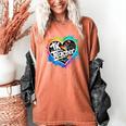 TK Teacher Transitional Kindergarten Heart Back To School Women's Comfort Colors T-Shirt Yam