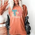 TK Vibes Back To School Teachers Students TK Team Women's Comfort Colors T-Shirt Yam TK Vibes Back To School Teachers Students TK Team Women's Comfort Colors T-Shirt Yam