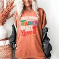 Tough Enough To Be A Teacher Crazy Enough To Love It Women's Comfort Colors T-Shirt Yam