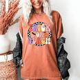 Trick Or Teach Retro Groovy Halloween Teacher Women's Comfort Colors T-Shirt Yam Trick Or Teach Retro Groovy Halloween Teacher Women's Comfort Colors T-Shirt Yam