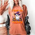 Trick Or Teach Teacher Halloween Ghost Pencil Floral Women's Comfort Colors T-Shirt Yam Trick Or Teach Teacher Halloween Ghost Pencil Floral Women's Comfort Colors T-Shirt Yam