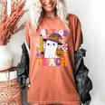 Trick Or Teach Teacher Pencil Ghost Halloween Teacher Women's Comfort Colors T-Shirt Yam Trick Or Teach Teacher Pencil Ghost Halloween Teacher Women's Comfort Colors T-Shirt Yam