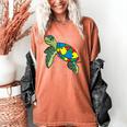 Turtle Puzzle Pieces For Autism Awareness Kids Women Teacher Women's Comfort Colors T-Shirt Yam Turtle Puzzle Pieces For Autism Awareness Kids Women Teacher Women's Comfort Colors T-Shirt Yam