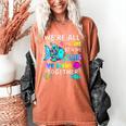 We'Re All Different But We Swim Together Elementary Teacher Women's Comfort Colors T-Shirt Yam