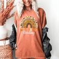 Wild About Reading Teacher Back To School Leopard Rainbow Women's Comfort Colors T-Shirt Yam Wild About Reading Teacher Back To School Leopard Rainbow Women's Comfort Colors T-Shirt Yam
