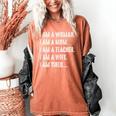 Woman Mom Teacher Wife TIRED T Shirt Cute Mom Teacher Shirts Women's Comfort Colors T-Shirt Yam