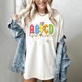 4th Grade Rocks ABCD Back To School Rock Teachers Women's Comfort Colors T-Shirt Ivory