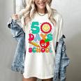 50 Days Of School Teacher Happy 50th Day Of School Kids Women's Comfort Colors T-Shirt Ivory
