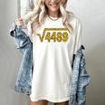 6 7 Leopard Pattern Meme Square Root 4489 Slang Math Teacher Women's Comfort Colors T-Shirt Ivory