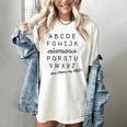 ABC Elemeno Shirt Alphabet Kindergarten Preschool Teacher Women's Comfort Colors T-Shirt Ivory