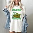 AG Teacher English Is Important But Agriculture Teacher Women's Comfort Colors T-Shirt Ivory