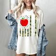American Flag Camouflage Teacher Patriotic 4th Of July Women's Comfort Colors T-Shirt Ivory