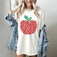 Apple Dot Pattern Art Teacher Appreciation Men Women Humor Women's Comfort Colors T-Shirt Ivory Apple Dot Pattern Art Teacher Appreciation Men Women Humor Women's Comfort Colors T-Shirt Ivory