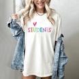 Back To School I Love My Students Teachers Women Boys Girls Women's Comfort Colors T-Shirt Ivory
