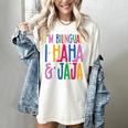 I Am Bilingual I Haha And Jaja Latina Latino Spanish Teacher Women's Comfort Colors T-Shirt Ivory I Am Bilingual I Haha And Jaja Latina Latino Spanish Teacher Women's Comfort Colors T-Shirt Ivory