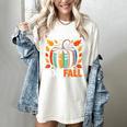 All Booked For Fall Book Pumpkin Autumn Thanksgiving Teacher Women's Comfort Colors T-Shirt Ivory