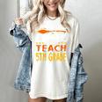 My Broom Broke So Now I Teach 5th Grade Halloween Teacher Women's Comfort Colors T-Shirt Ivory My Broom Broke So Now I Teach 5th Grade Halloween Teacher Women's Comfort Colors T-Shirt Ivory