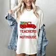 Bunch Of Teachers This Side Of The Nuthouse Xmas Women's Comfort Colors T-Shirt Ivory
