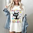 Cat Kitty I'm A Math Teacher Of Course I Have Problems Women's Comfort Colors T-Shirt Ivory
