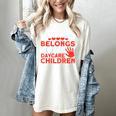 Childcare My Heart Belongs To Children Daycare Teacher Men Women Women's Comfort Colors T-Shirt Ivory