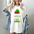 Christmas Kindergarten Elf Squad Teacher Student Women's Comfort Colors T-Shirt Ivory