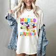 Color The World With Kindness Crayon Positivity Teacher Women's Comfort Colors T-Shirt Ivory