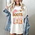 Cowboy Teacher These Boots Are Made-For Teaching School Women's Comfort Colors T-Shirt Ivory