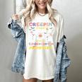 Creepin It Real With Kindergarten Monsters Halloween Teacher Women's Comfort Colors T-Shirt Ivory Creepin It Real With Kindergarten Monsters Halloween Teacher Women's Comfort Colors T-Shirt Ivory