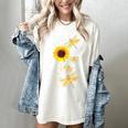 Dragonfly Sunflower Teacher Growth Mindset Choose To Shine Women's Comfort Colors T-Shirt Ivory