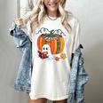 Fall Book Pumpkin Books Ghost Reading Halloween Teacher Women's Comfort Colors T-Shirt Ivory Fall Book Pumpkin Books Ghost Reading Halloween Teacher Women's Comfort Colors T-Shirt Ivory
