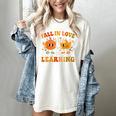 Fall In Love With Learning Autumn Pumpkin Fall Teacher Kids Women's Comfort Colors T-Shirt Ivory Fall In Love With Learning Autumn Pumpkin Fall Teacher Kids Women's Comfort Colors T-Shirt Ivory