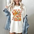 Fall In Love With Science Math Teacher Fall Thanksgiving Women's Comfort Colors T-Shirt Ivory