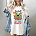 Feed The Reading Monster Halloween Teacher Women's Comfort Colors T-Shirt Ivory Feed The Reading Monster Halloween Teacher Women's Comfort Colors T-Shirt Ivory