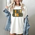 First 1St Grade Camo Camouflage Boy Teacher Back To School Women's Comfort Colors T-Shirt Ivory