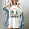 First Educate Then Celebrate Christmas Teacher Winter Break Women's Comfort Colors T-Shirt Ivory